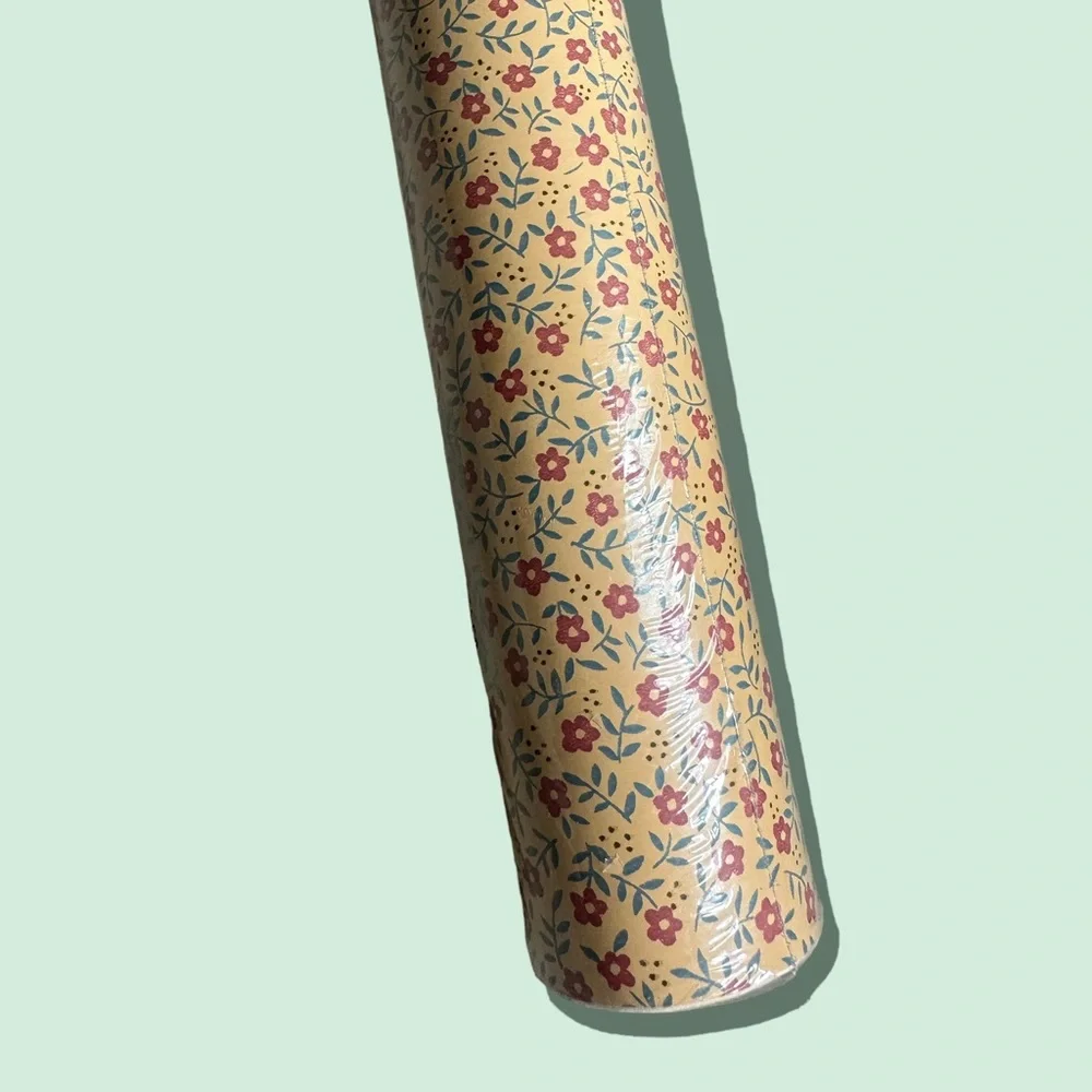 Vintage In Package Floral Print Contact Paper 13.5 Sq Feet Drawer Liner Crafts